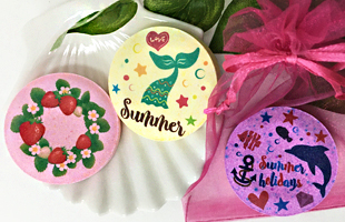 printing on bath bomb